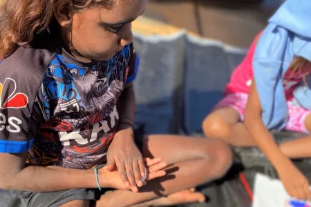 Young Children's University student in Alice Springs