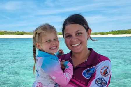 Joelene and Darcy Puntoriero in Nhulunbuy. 