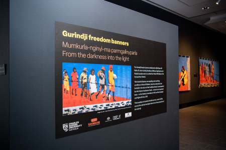 Charles Darwin University (CDU) Art Gallery is proud to present the Gurindji freedom banners from 20 April until 15 July 2023, which tell the story of the historic Wave Hill Walk-off in 1966. 