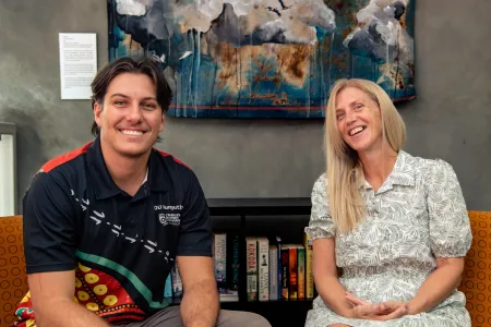 Jaiden McGregor and Allanna Dengate are among 221 First Nations students graduating this week. 