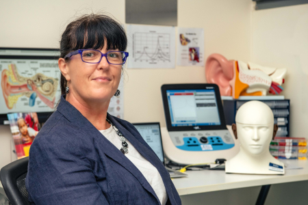 Charles Darwin University (CDU) student Rebecca Kopke-Bennett plans to stay in the Northern Territory after completing a Master of Clinical Audiology. The CDU Menzies School of Medicine is aiming to train local doctors to retain and boost the medical workforce. 