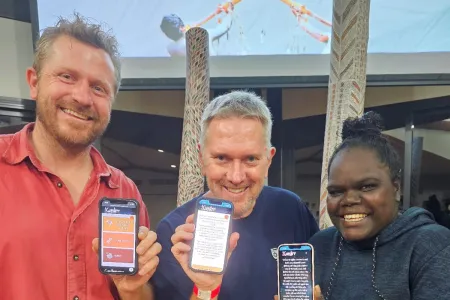 cdu collaborators showing new mental health resource 