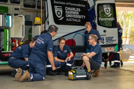 Charles Darwin University’s first cohort of Bachelor of Paramedicine students will be entering the workforce next year. 