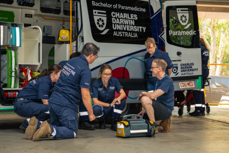 Charles Darwin University's first cohort of Bachelor of Paramedicine students will be entering the workforce next year. 