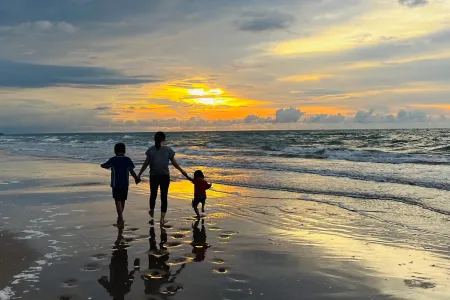 Denis family at Casuarina beach
