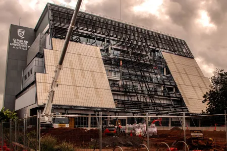 The delay in handover means that the opening of the building, which was scheduled for July 2024, will be postponed. Photo taken January 2024.