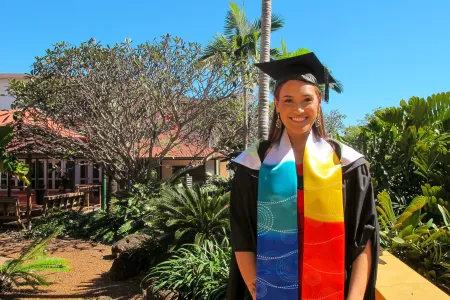 CDU speech pathology graduate Teegan Wattam.