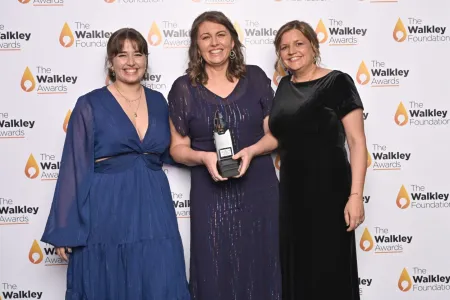 Tilda Colling, Kylie Stevenson, and Caroline Graham at the 2024 Walkley Awards.