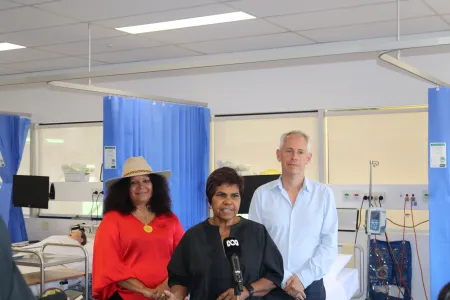 Ministers in health facility