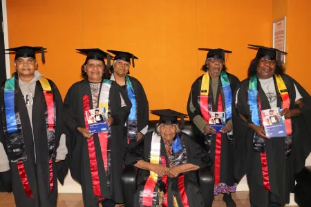group of graduates in regalia