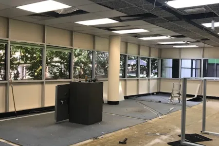 Inside the construction project at Charles Darwin University, which the study was based on.