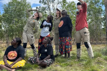 Northern Institute researchers in the field