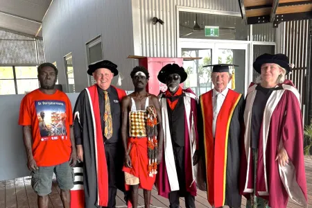 group shot in formal regalia