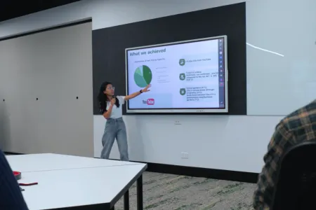 The group of CDU Master of Data Science students used YouTube content and OpenAI to identify community gardens across northern Australia.