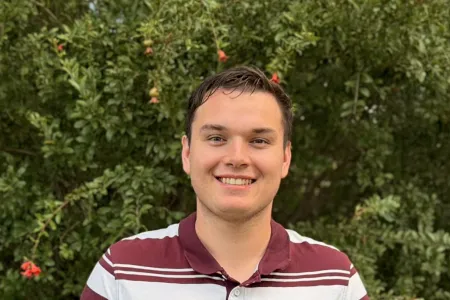 Education student poses for headshot