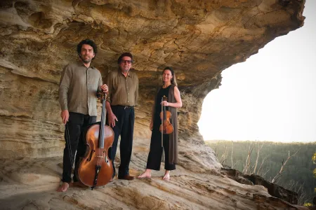 Dr Anthony Albrecht, Professor Glenn Albrecht and Dr Simone Slattery. Picture: Supplied