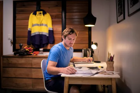 guy filling out form 