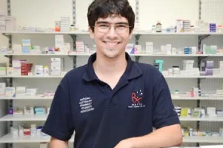 CDU student Karl Staben is set to compete in the Pharmacy Student of the Year NT/SA regional final in 2014 