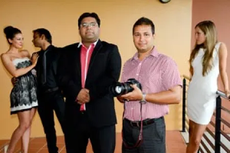 From left: Laura Bradley (leading actress), Deb Kanungo (leading actor), Dr Abhishek Shukla (director), Nitesh Raj Pant (cinematographer) and Olga Klon (supporting actress)