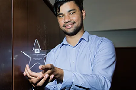 CDU law and accounting student Mark Munnich