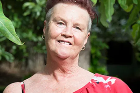 CDU researcher Dr Belinda Chaplin is investigating the experiences of trans and gender diverse Australians living with HIV. Photo: Julianne Osborne 