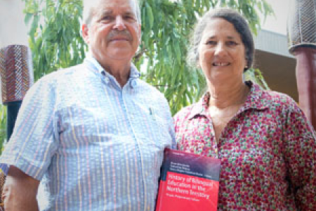 Dr Brian Devlin and Mrs Nancy Devlin (pictured) are co-editors of a book on NT bilingual education with fellow CDU researcher Dr Samantha Disbray