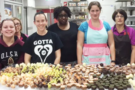 Participants of the Cake and Cookie Decorating course at the Alice Springs campus