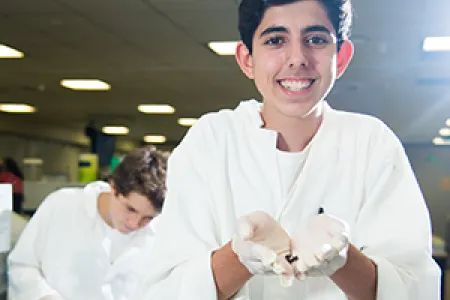 Kormilda College students from left: Josiah Little and Samuel Roussos.