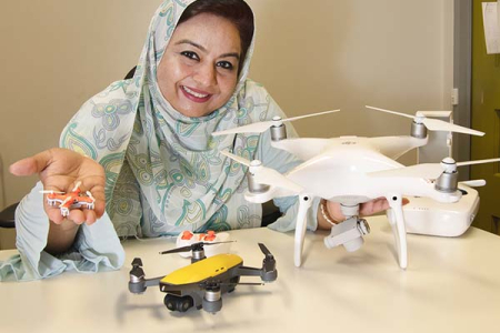 Pi in the sky: Dr Farha Sattar is using drones in her Experiential Learning and STEM Education project.