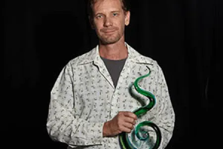 Charles Darwin University’s Rohan Fisher won Researcher of the Year at the Territory Natural Resource Management awards. Photo: Shane Eecen