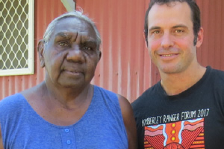 Renowned NT educator Miriam-Rose Ungunmerr-Baumann (left) is part of a steering committee of local leaders who will guide trauma research at Nauiyu by PhD candidate Gavin Morris