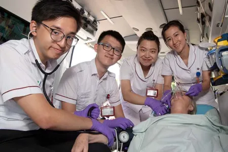 Hong Kong Polytechnic University students, Sam Yung, Vincent Chui, Haley Lai and Evonne Chin