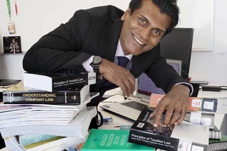 Chair of Accounting and Finance Professor Indra Abeysekera.