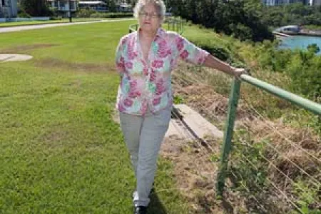 CDU Nursing Museum curator Janie Mason at Da Costa Park