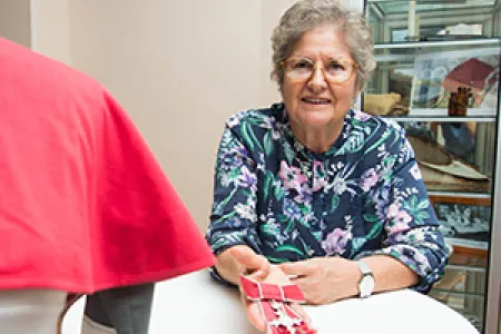 Nursing Museum Curator Janie Mason is working toward a better record management system.