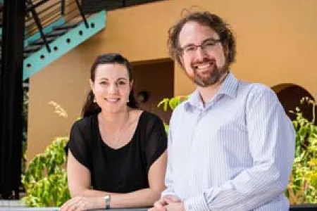 Globetrotting law academics Joe and Juliette McIntyre have joined CDU