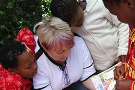 Charles Darwin University postgraduate student Judith Taylor researches caregiver attachment at a children’s home in South Africa