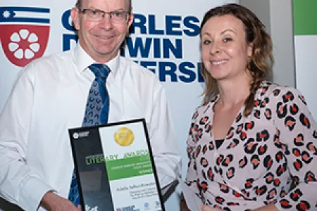 CDU Vice-Chancellor Professor Simon Maddocks and Higher Education teaching lecturer Dr Adelle Sefton-Rowston