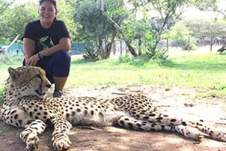 Muriel Scholz experienced African wild life up close and personal