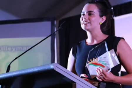 CDU PhD candidate Amanda Lilleyman won the ConocoPhillips Environment Award