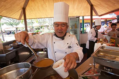 Visitors will be welcomed on to Casuarina campus during Open Day later this month. Pictured: CDU VET lecturer T.Y. Lee is always a popular attraction at Open Day