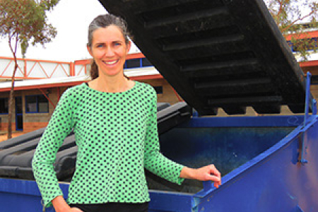 Ms O’Leary: “The environmental gains of recycling in Alice Springs outweigh the costs.”