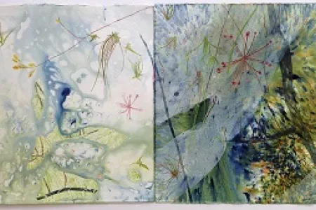 CDU visual arts lecturer Sarah Pirrie created the work, “Above water”, as part of the exhibition