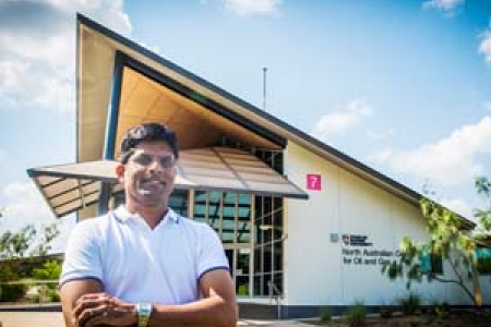 Professor Suresh Thennadil is excited about his new position and the possibilities of the emerging oil and gas industry in the Northern Territory