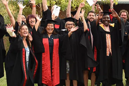 Staff and students celebrate in Tennant Creek
