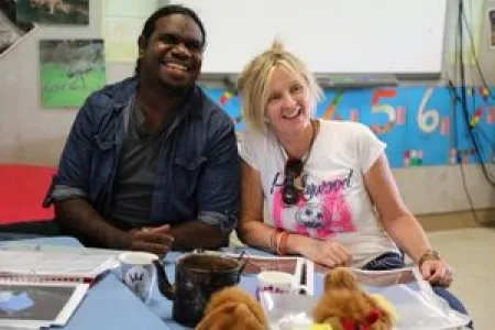 Tristan Jupurula Duggie and Katrina Kotzur from Mungkarta Homelands School will deliver a presentation at the conference 