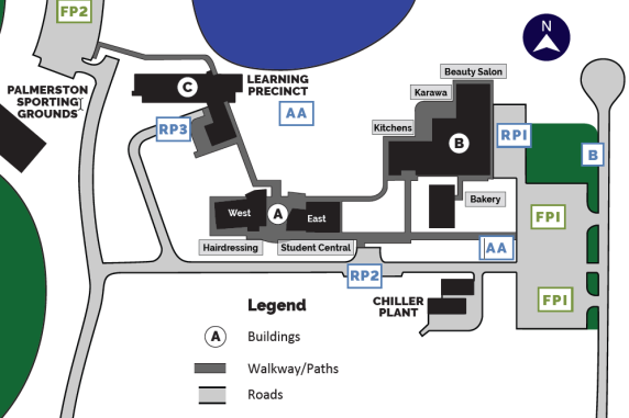 palmerston campus map