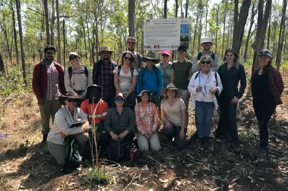 Environment students out in the field