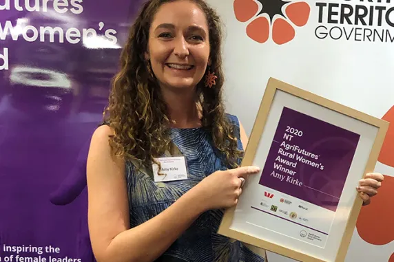 NT Rural Women’s Award winner Amy Kirke