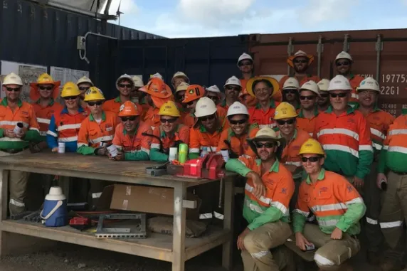 Marc with his colleagues